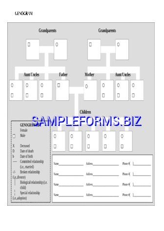 Genogram Template 2 doc pdf free